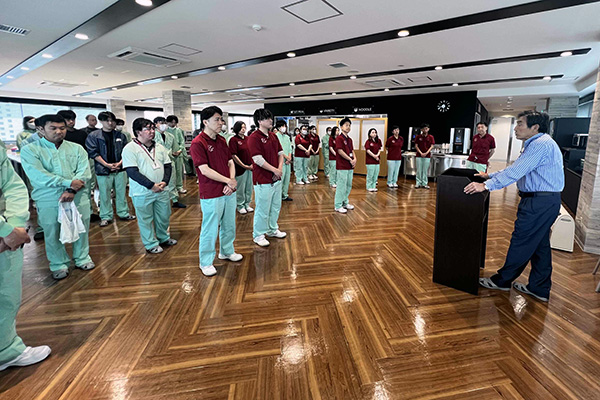 6月10日横浜工場朝礼