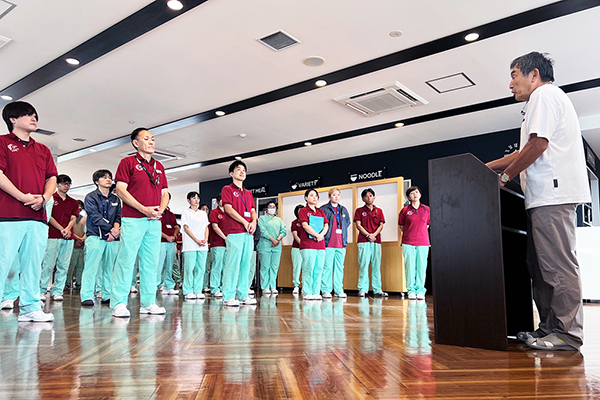 9月8日横浜工場朝礼